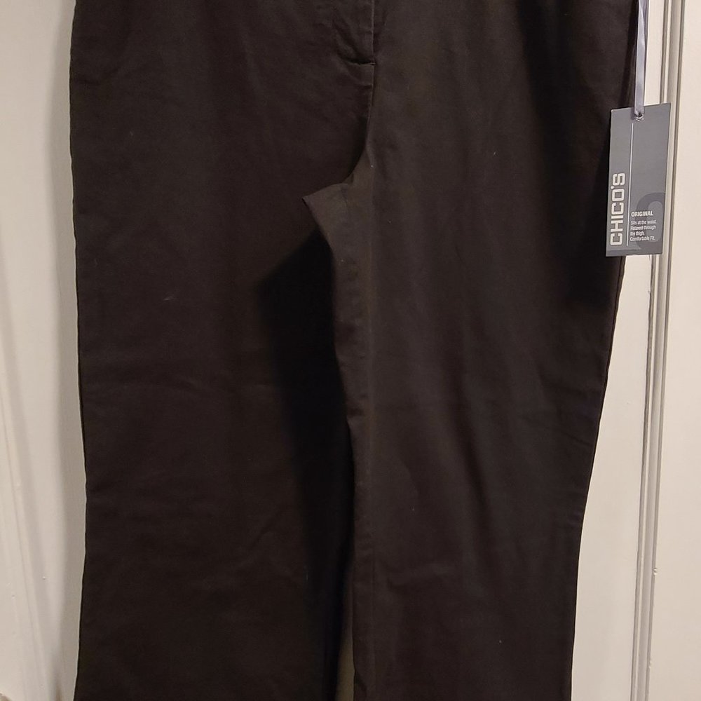 CHICO'S Black Chino's (NEW with tags)